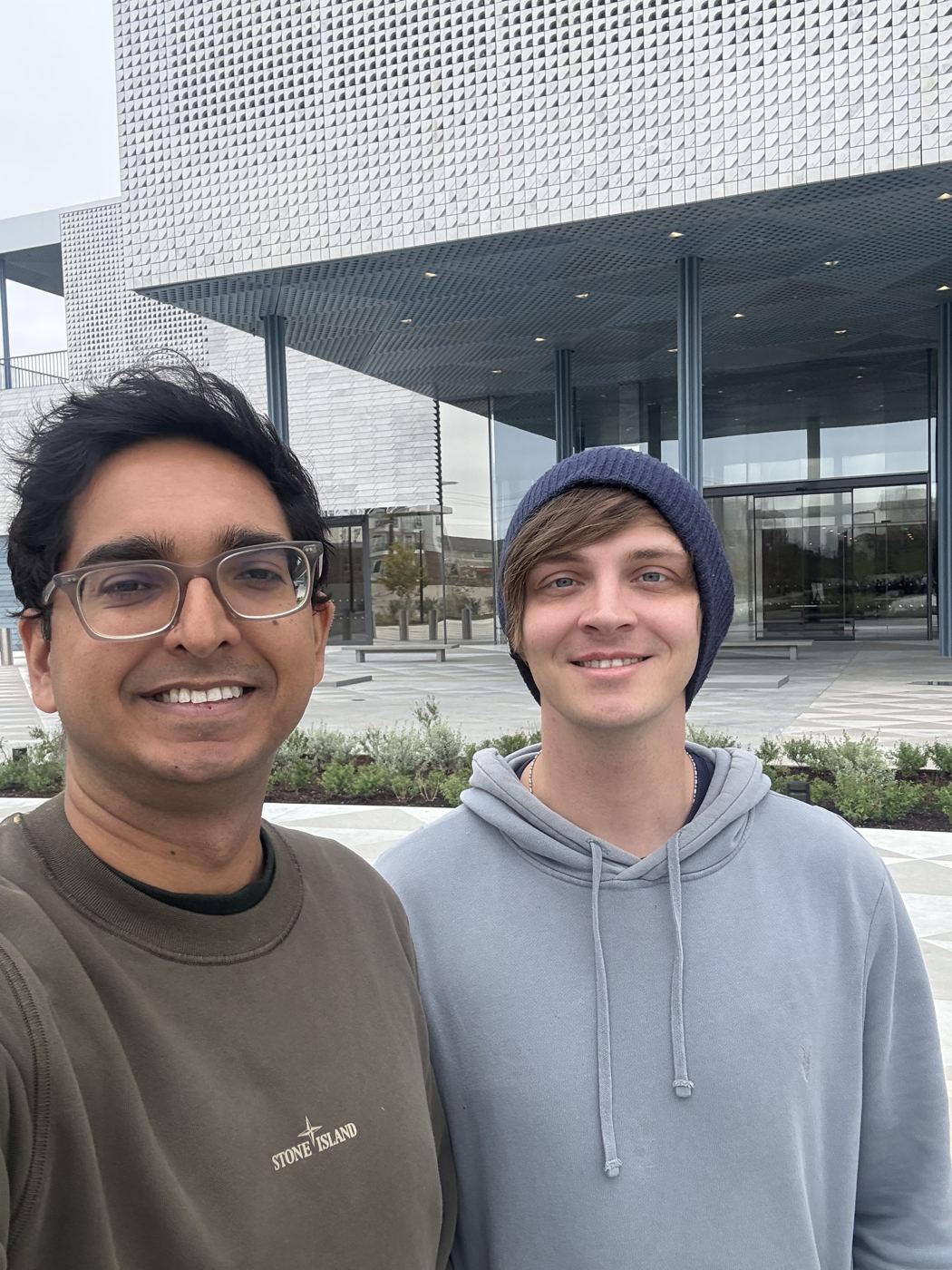Selfie outside a museum