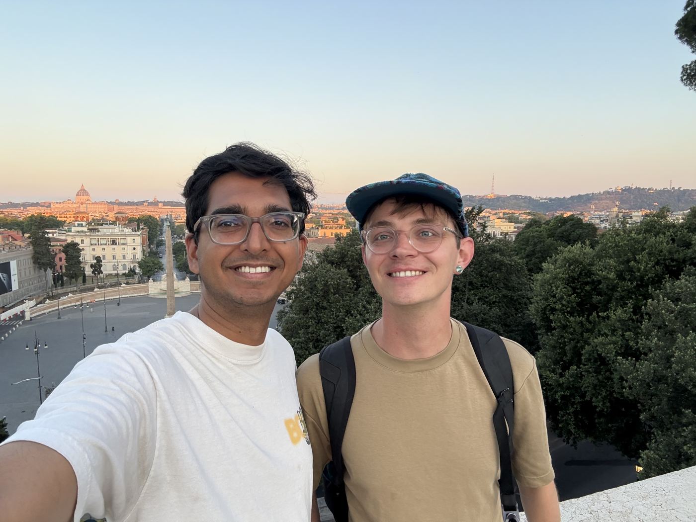 Sunset selfie over Rome